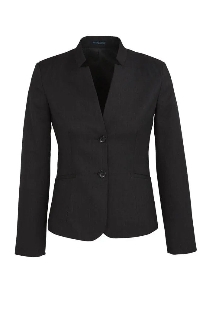Biz Corporates Women's Short Jacket with Reverse Lapel 60113 Metro Workwear.